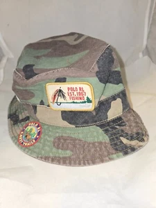 POLO RALPH LAUREN BRAND NEW CAMO BUCKET PATCHES HAT L/XL 1 OF 1 - Picture 1 of 4