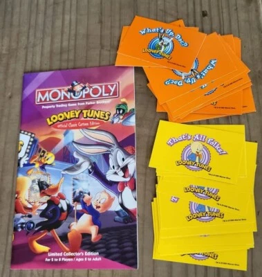 Tarjetas e instrucciones de repuesto Monopoly Looney Tunes  Foto 1 de 2