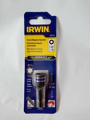 7/16" x 1-7/8" Irwin Impact Magnetic Nut Setter, 1837542, 10 Bits - Image 1 of 2