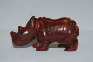 Carved Gemstone Rhinoceros 48 Grams 2.5"X 1.25" LC0520 H - Picture 1 of 4