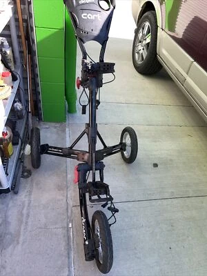 Carro de golf Clic Gear negro push como se muestra leer Foto 1 de 4