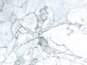 California Rock Formation 29x20" Drawing National Park Geography Art MCM Vintage - Picture 1 of 5