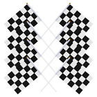  25 Pcs Race Car Decorations Checkered Cupcake Toppers Flags Racing