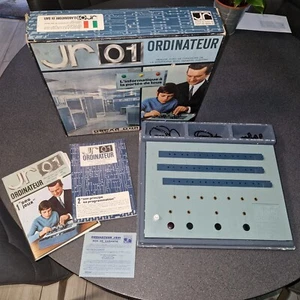 jouet ancien 1970 ORDINATEUR JR 01 ( jouets rationnels PARIS ) informatique gégé - Picture 1 of 24