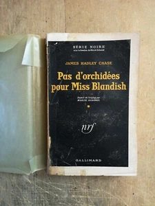 SERIE NOIRE GALLIMARD COUVERTURE PAPIER 1946 - CHASE - PAS D'ORCHIDEES POUR ... - Picture 1 of 9