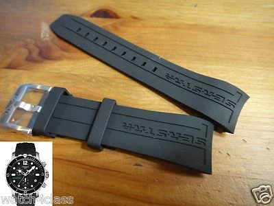 Pulseira de borracha Tissot Diver Seastar 1000 22mm fivela preta T066 417 ⌀45mm estojo - Imagem 1 de 4