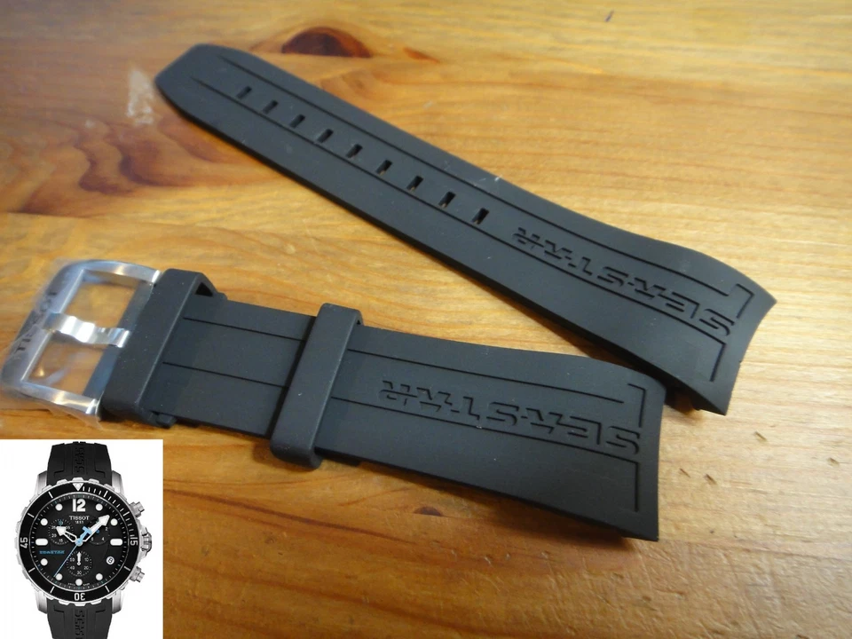 Tissot T066417a - T-sport Watch Band T603035735 Black Silicone 23 Mm Seastar