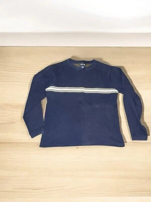 Cherokee Navy Blue Striped Crewneck Sweatshirt, 100% Cotton, Men’s Small - Image 1 of 4