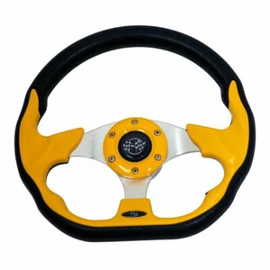 Club Car Precedent 12.5" Golf Cart Steering Wheel |Black Adapter Hub |2004-2021 - Foto 1 di 4