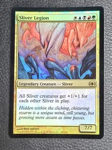 MTG English Sliver Legion LP Foil Futuresight Magic Rare Card - Picture 1 of 2