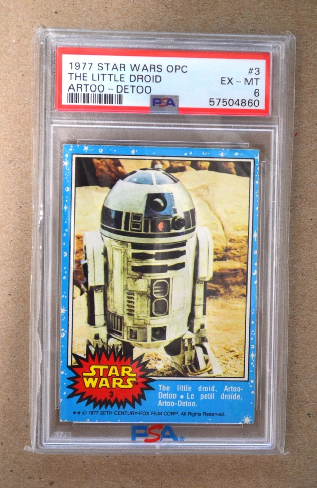 1977 Star Wars OPC #3 The Little Droid Artoo-Detoo PSA 6 EX-MT Rookie - Image 1 of 1