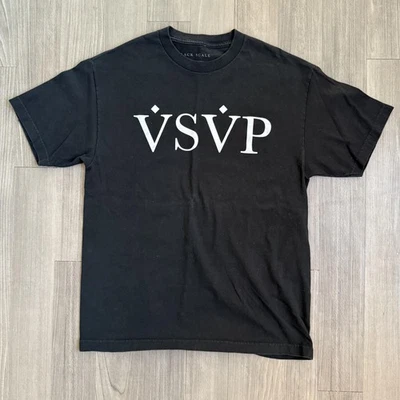 Camisa VSVP Escala Negra Para Hombres Grande Negra Gráfica Camiseta Hecha en EE. UU. A$AP Colaboración Rap Foto 1 de 4
