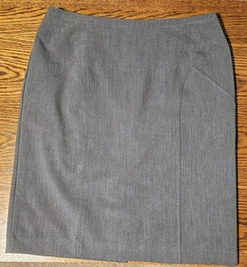 Worthington Damen grau komplett gefüttert Bleistiftrock - Rückenschlitz - Gr. 14W - Bild 1 von 3