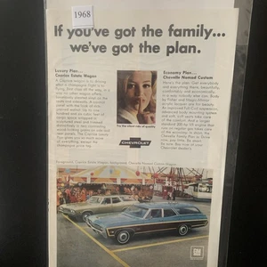Vintage 1968 Chevrolet Chevy Caprice Estate Wagon Nomad Custom Ad Advertisement - Picture 1 of 2