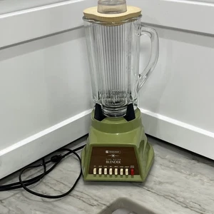 Vintage 70’s Blender JCPenney PENCREST Avocado Green 7 Speed Mixer Working - Bild 1 von 13