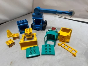 Lotto Lego Duplo Bob Il Costruttore Pezzi Costruzioni Mattoni Veicoli PULITI - Foto 1 di 8