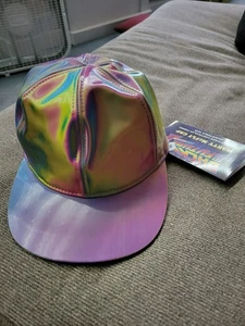 Cappello Berretto Ufficiale 2014 Ritorno al Futuro 2 Marty McFly Olografico Iridescente - Foto 1 di 6