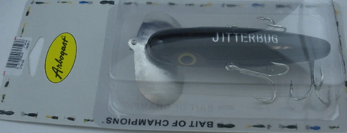 Arbogast Topwater Muskie XL Jitterbug G700-02 Black Fishing Surface Lure