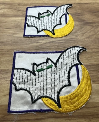 21 Halloween Bat Moon Appliqué Patch Spooky Embroidered Sewing Craft 2 Sizes - Image 1 of 4