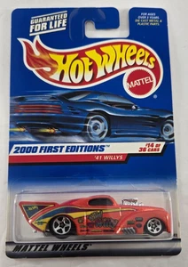 2000 Hot Wheels First Edition '41 Willys 14/36 (5 Spoke Hub Wheels) - Picture 1 of 6