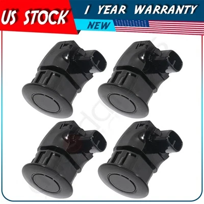 Sensor de estacionamento de backup conjunto de 4 para Lexus GS350 GS430 IS350 89341-30021 preto - Imagem 1 de 4