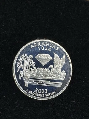 2003-S Proof Arkansas Statehood 90% Silver Washington Quarter - Image 1 of 2