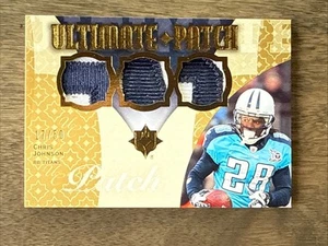 Upper Deck Ultimate Collection 2009 - Ultimate Patch Chris Johnson #U-35 (MEM) - Imagen 1 de 7