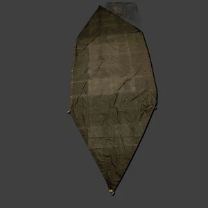 60er Jahre Militär Zelt Unterstand Halb Canvas olivbraun - Bild 1 von 17