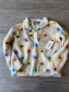 Girls Stitch Fix Rumi & Ryder 3/4 Snap Fleece Jacket Sweatshirt, Small 6-7 White - Picture 1 of 3