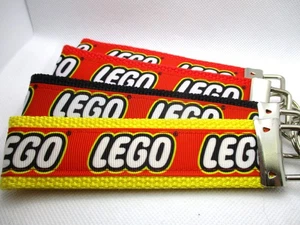 Lego Construction Toy Ribbon on Strong Webbing Key Fob, Keychain, Wristlet - Picture 1 of 11