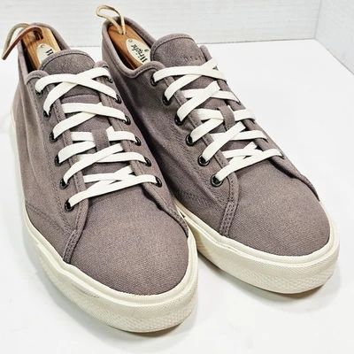 Tênis Allsaints Masculino Theo Lona Tamanho 11.0 M Cinza Claro 34ZM0360-CCL - Imagem 1 de 4