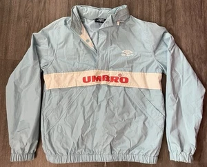 Umbro Light Blue 1/4 Zip Jacket SzS Sportscore Athleisure - Picture 1 of 10