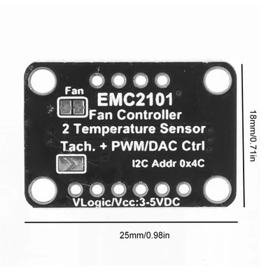 EMC2101 1°C Precisión Temperatura Monitoreo PC Ventilador Controlador PC Ventilador T Foto 1 de 4