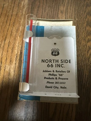 Pluviómetro publicitario vintage nuevo de colección Phillips 66 David City, Nebraska Foto 1 de 3