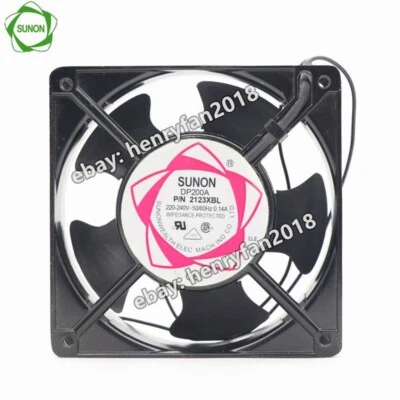 SUNON  DP200A.P/N 2123XBL 220~240V 0.14A 120*120*38MM 2wire Cabinet Cooling Fan - Image 1 of 4