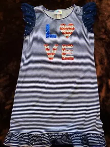 GIRLS PATRIOTIC DRESS BY BMAGICAL - SIZE 12 - Picture 1 of 1