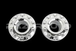 05-17 Ford Super Duty 19" DUALLY Chrome 10 Lug Front Wheel Center Hub Cap 1 Set - Picture 1 of 3