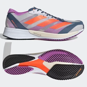 adidas Adizero Adios 7 Mens SIZE 8 8.5 9 9.5 10 11.5 Running Shoes Grey Trainers - Picture 1 of 9