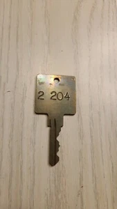 Vintage Hotel Brass Room Key #2204 - Picture 1 of 2