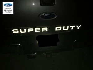 2008-2016 Ford Super Duty Reflective Tailgate Letters Vinyl Decals F-250 F-350  - Picture 1 of 3