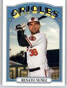 Tarjeta base 2021 Heritage Renato Núñez MLB PWE Orioles #220 - Imagen 1 de 2