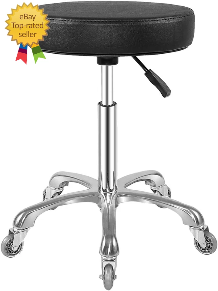 Rolling Stool with Wheels Heavy Duty Hydraulic Massage Stool for Shop Guitar Lab - Image 1 of 4