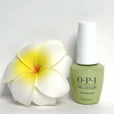 Esmalte de uñas en gel OPI GC S005 Clear Your Cash 0,5 oz Foto 1 de 2