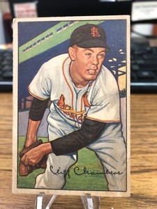 1952 Bowman #14, Cliff Chambers, St. Louis Cardinals, VG or better.