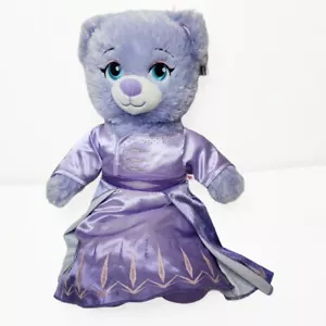 Build A Bear Disney Frozen 2 Anna Plush Purple Teddy Bear Dress Stuffed Animal - Picture 1 of 9