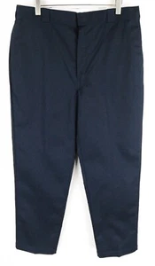 Dickies Hombre `TRABAJAR Pantalones W40/L34 Azul Marino Plisado Original - Imagen 1 de 9
