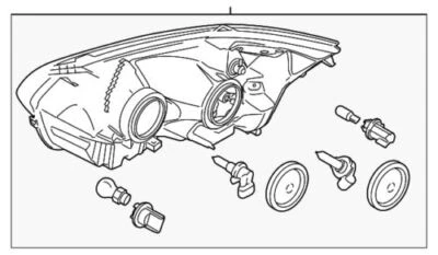 Genuine Ford 2015-2016 Transit-250 Base XLT Headlamp Assembly Left CK4Z-13008-B - Изображение 1 из 2