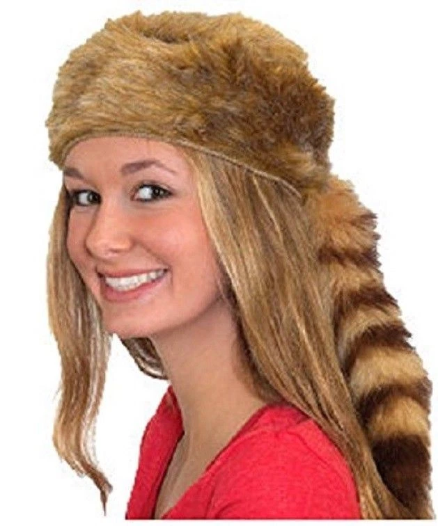 Coonskin 帽子 - 金色 - 人造毛皮 - 捕捉器 - 边界 - 均码 — 第 1/1 张图片