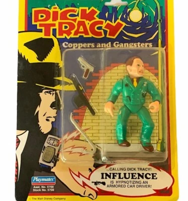 Figura de acción Dick Tracy Playmates 1990 Disney MOC Influencia enemigo público BMC1 Foto 1 de 4