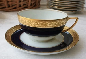 1 taza y platillo estilo plano azul cobalto Rosenthal / Continental THE PRIMA DONNA - Imagen 1 de 8